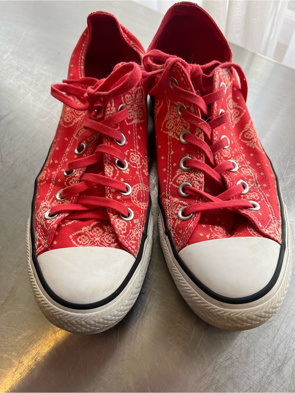 Converse All Stars Coral Bandana Print Sneakers